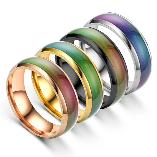 Stainless Steel Temperature Mood Ring