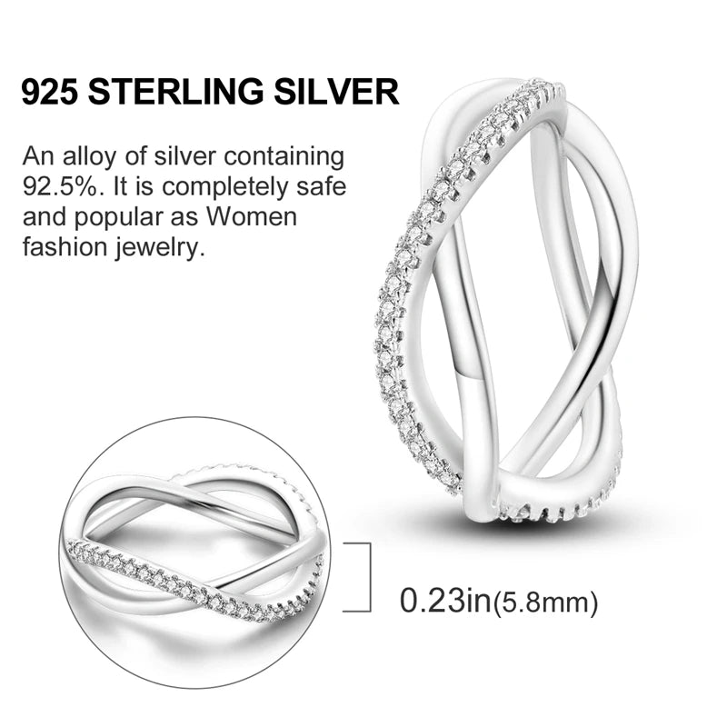 Blue Zircon Star & Moon Ring - 925 Sterling Silver Design