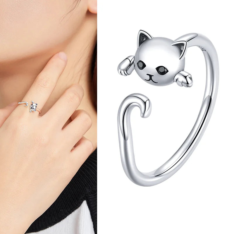 925 Sterling Silver Adjustable Open Ring