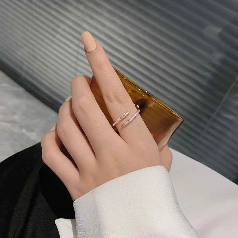 Minimalist Thin Cubic Zirconia Ring