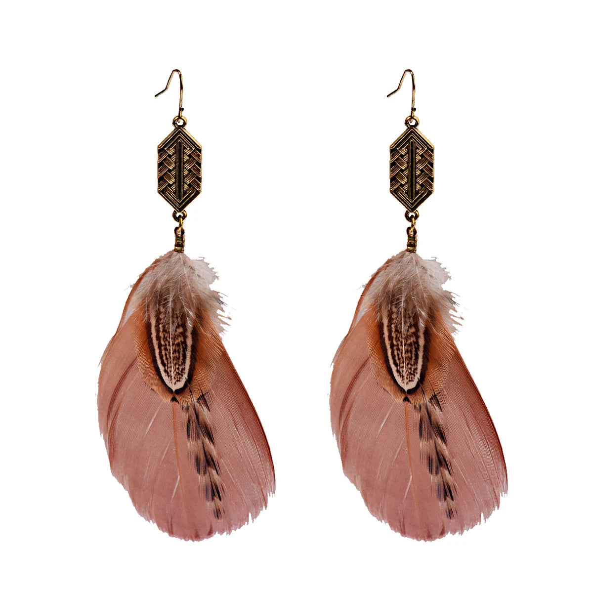 Boho Dream Catcher Feather Tassel Earrings