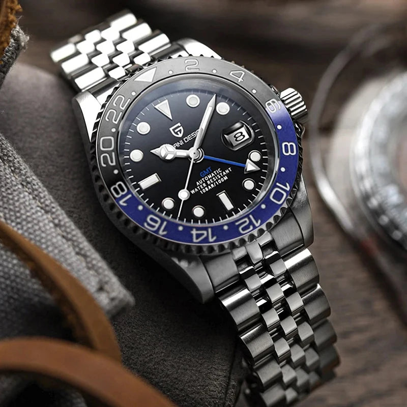 PAGANI DESIGN PD-1662 GMT Automatic Watch - Sapphire Glass 100M