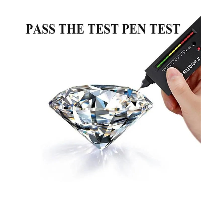Real D Color 2.0 Carat Moissanite Wedding Ring Fashion Exquisite 100% 925 Sterling Silver Groom Proposal Rings High Jewelry