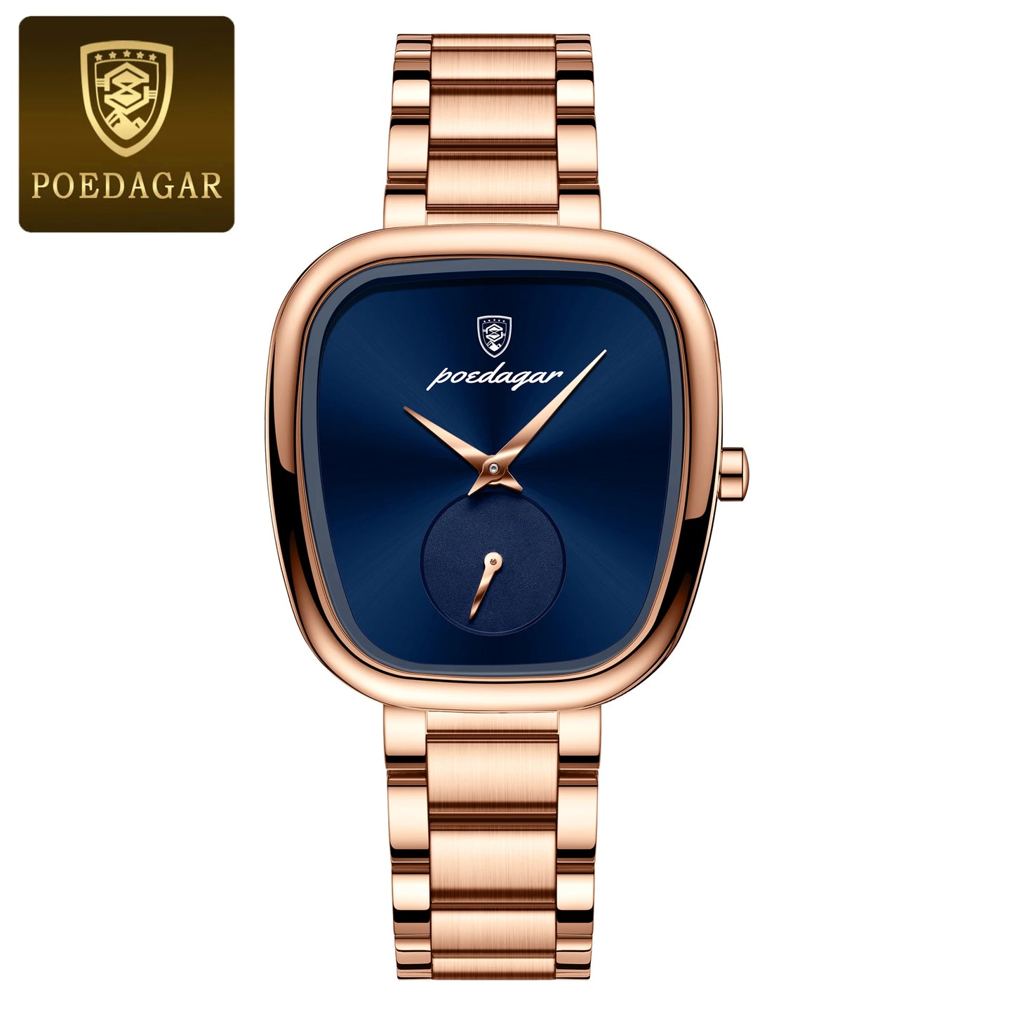 POEDAGAR Waterproof Women's Quartz Watch - Stainless Steel Elegance