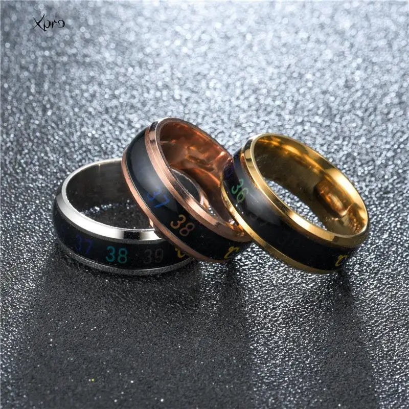 Stainless Steel Mood Color Changing Ring