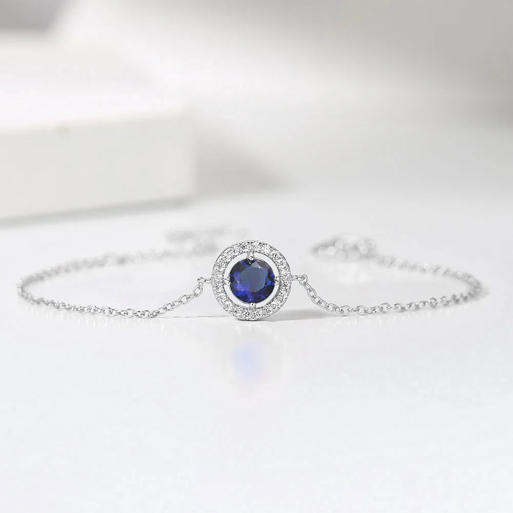 Rose Gold Cubic Zirconia Charm Bracelet