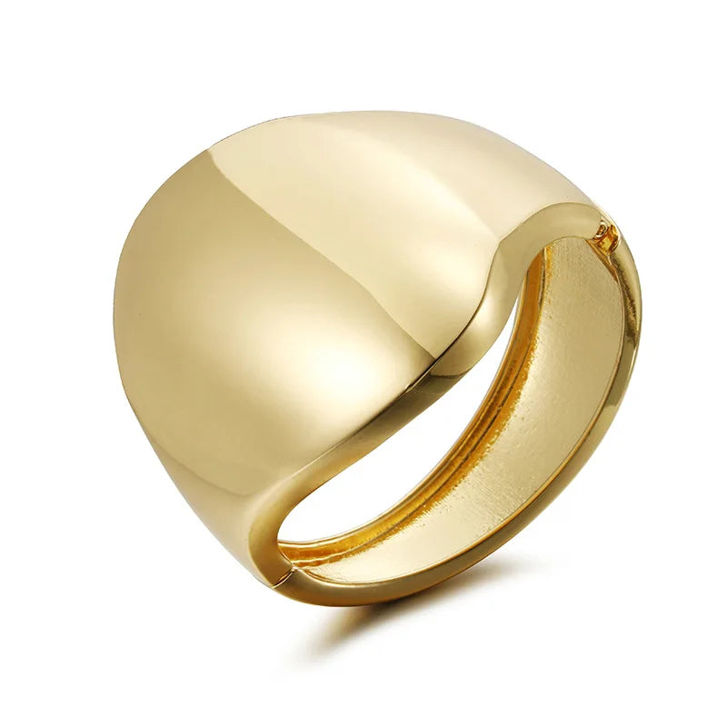 Asymmetric Geometric Bangle Bracelet
