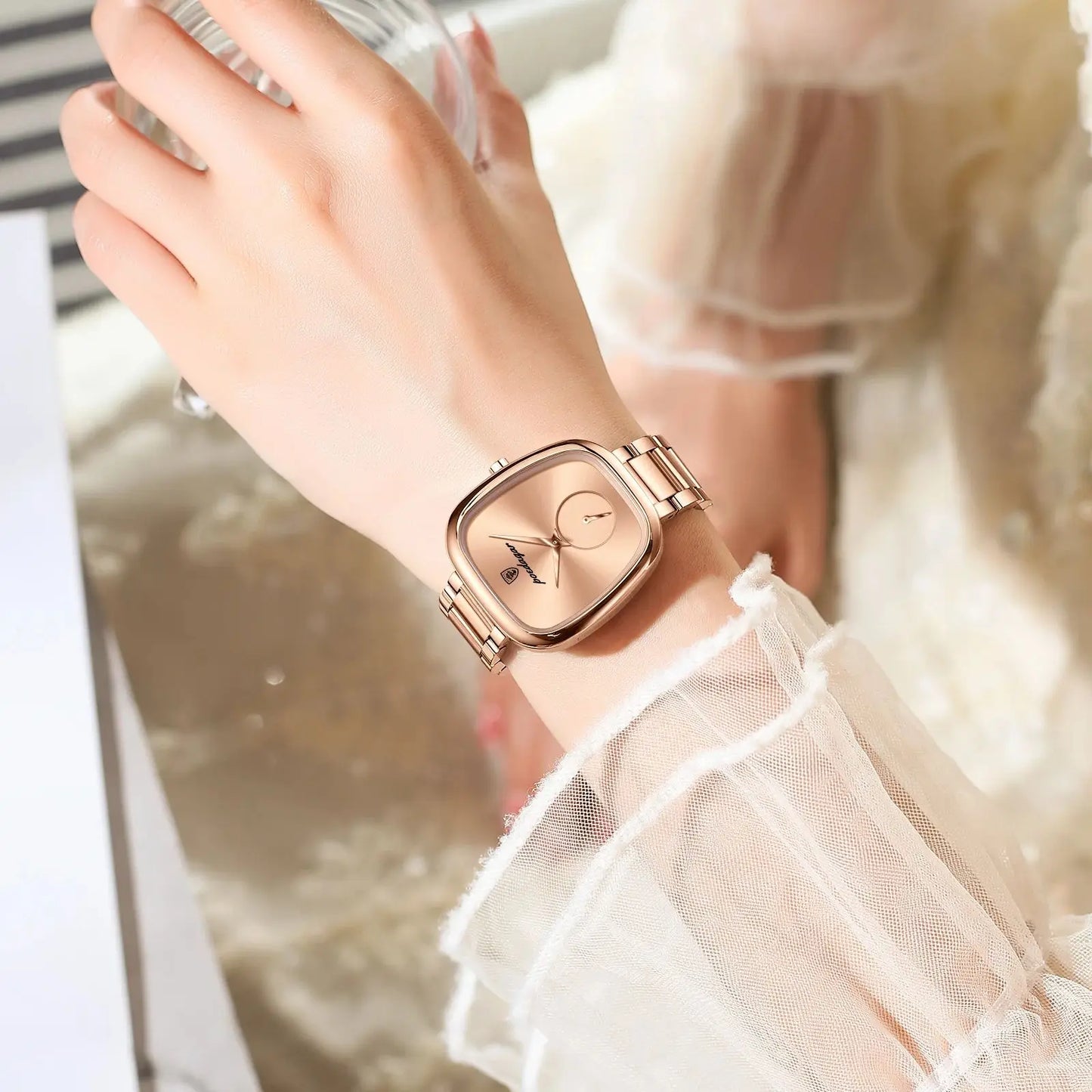 POEDAGAR Waterproof Women's Quartz Watch - Stainless Steel Elegance