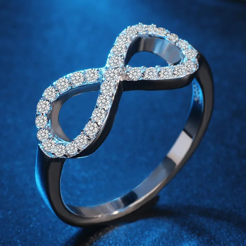925 Sterling Silver Infinity Claddagh Ring