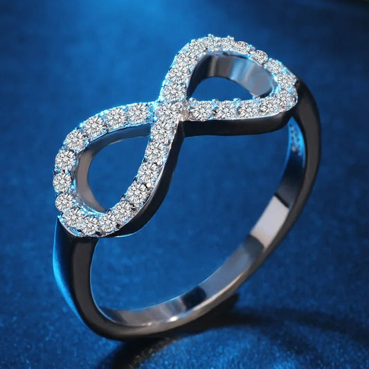 925 Sterling Silver Infinity Claddagh Ring