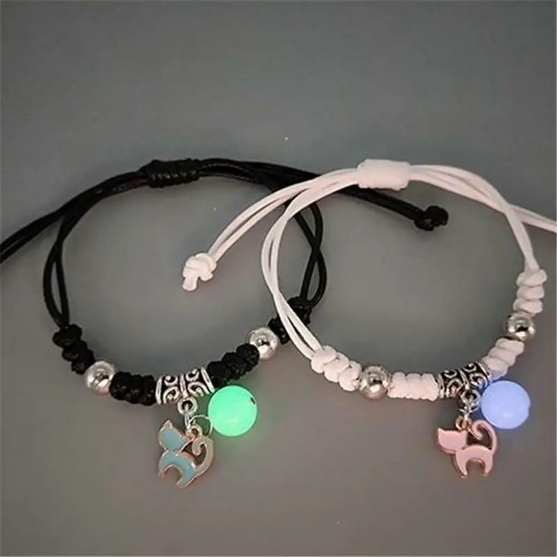 Metal Star Moon Charm Bracelet