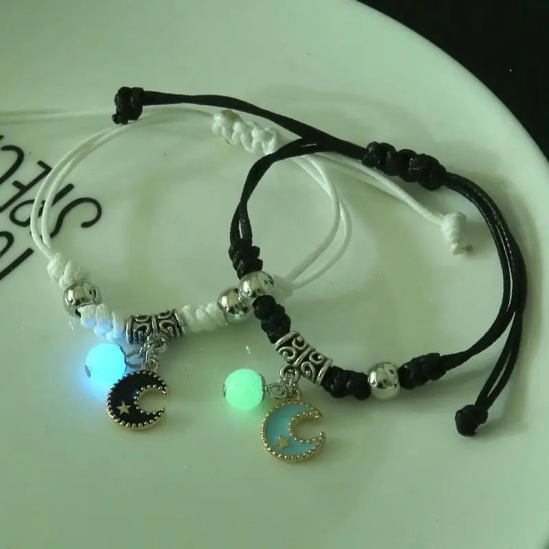 Metal Star Moon Charm Bracelet