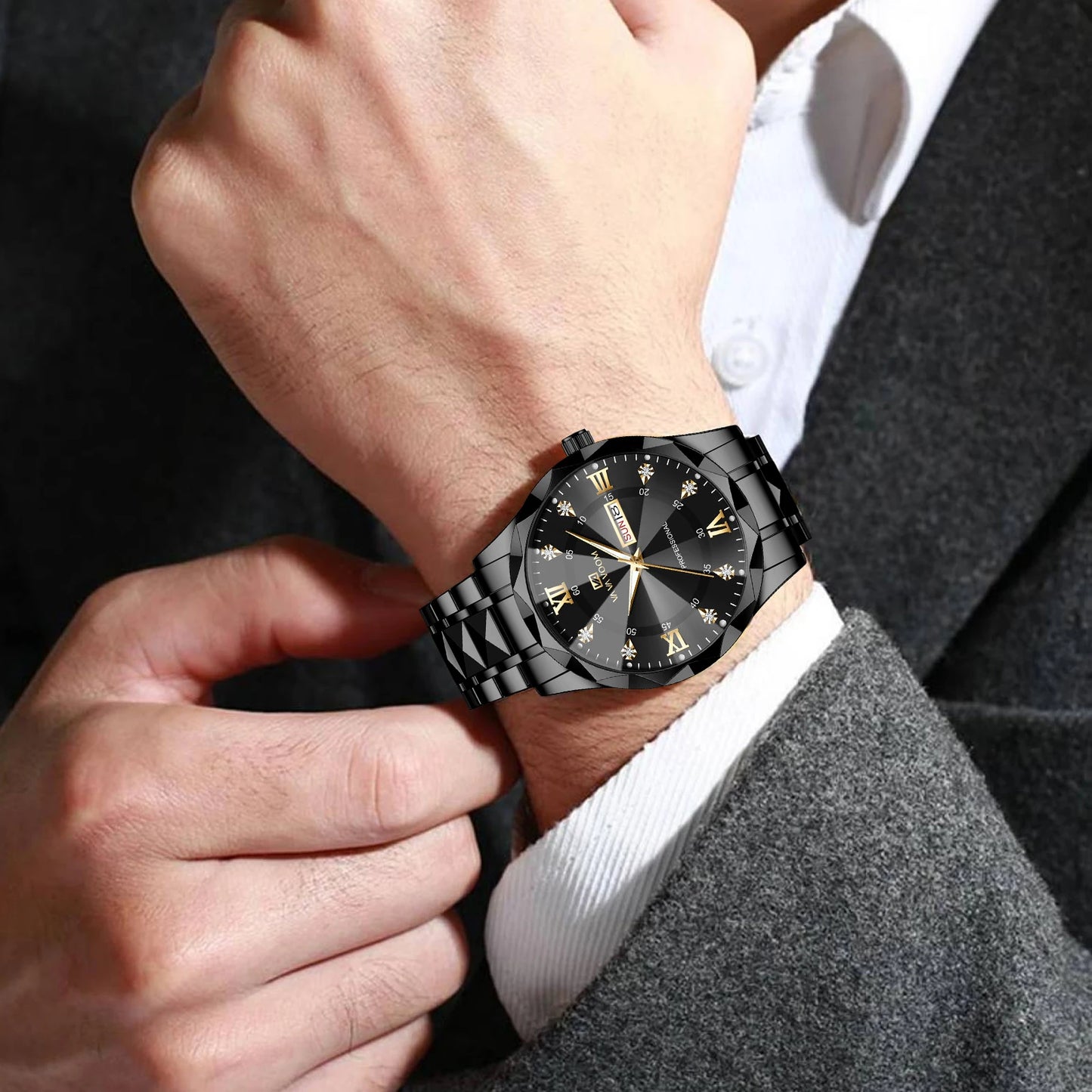 VA VA VOOM 41mm Business Watch - Quartz Week Display