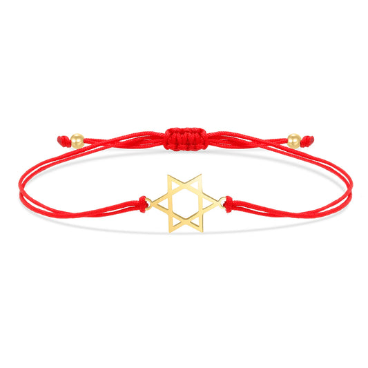 Gold-plated Stainless Steel Star Charm Bracelet