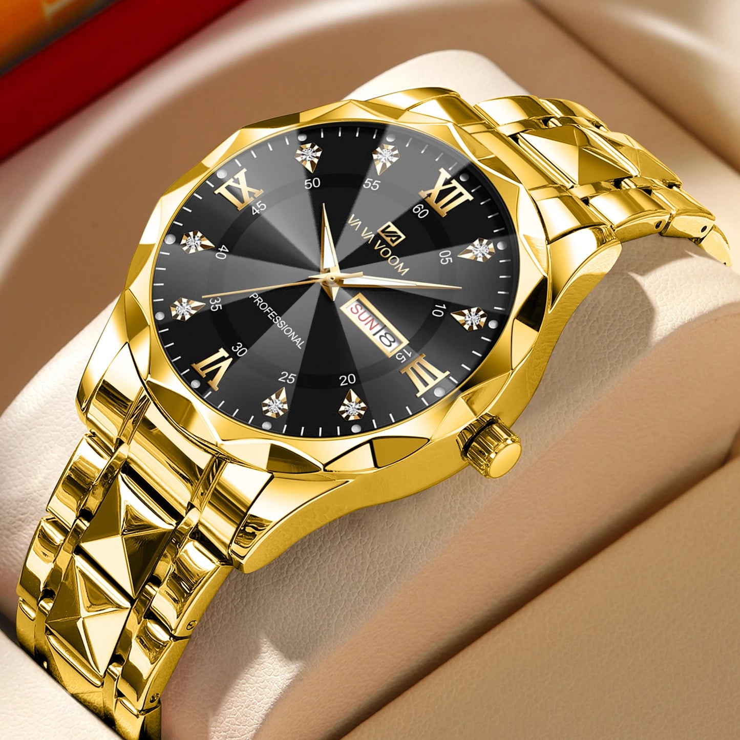 VA VA VOOM 41mm Business Watch - Quartz Week Display