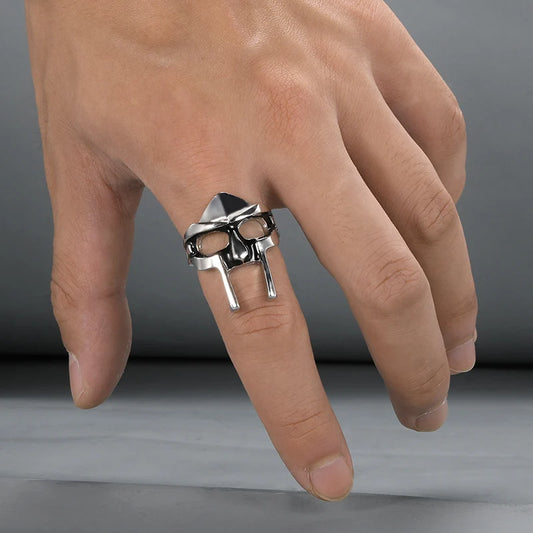 Vintage Pharaoh Mask Statement Ring for Men