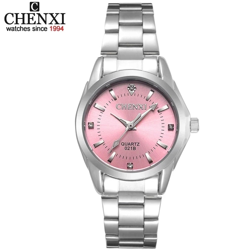 CHENXI CX021B Rhinestone Women's Watch - Waterproof Dress Style
