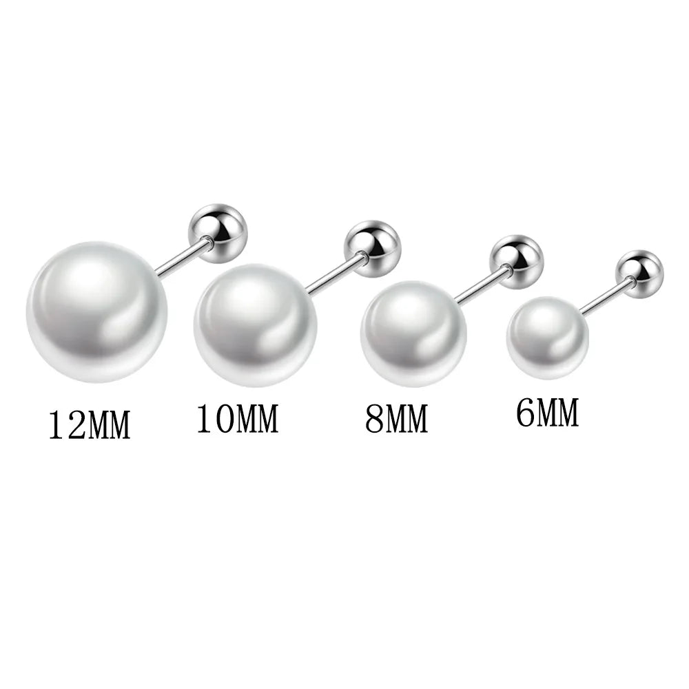 925 Sterling Silver Freshwater Pearl Stud Earrings