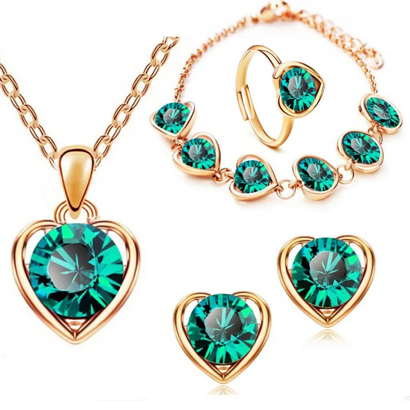 Zinc Alloy African Jewelry Set