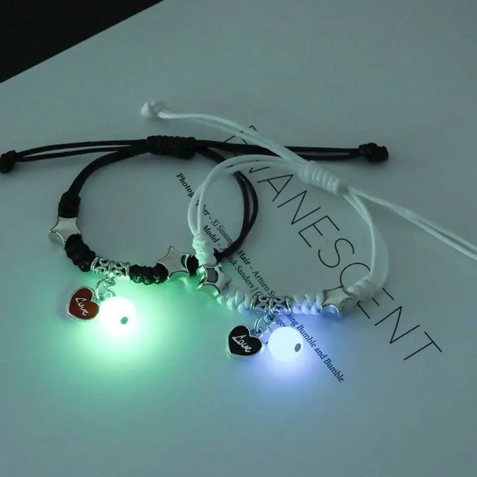 Metal Star Moon Charm Bracelet