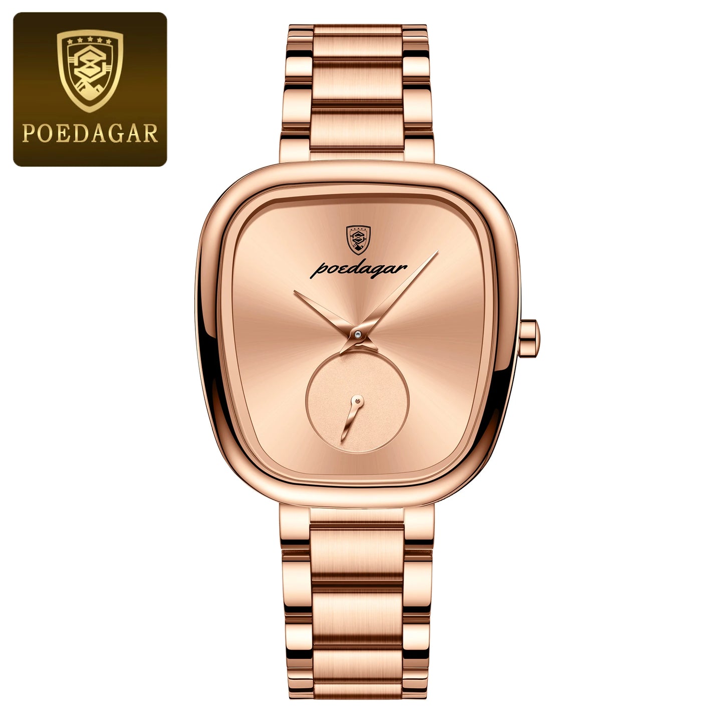 POEDAGAR Waterproof Women's Quartz Watch - Stainless Steel Elegance