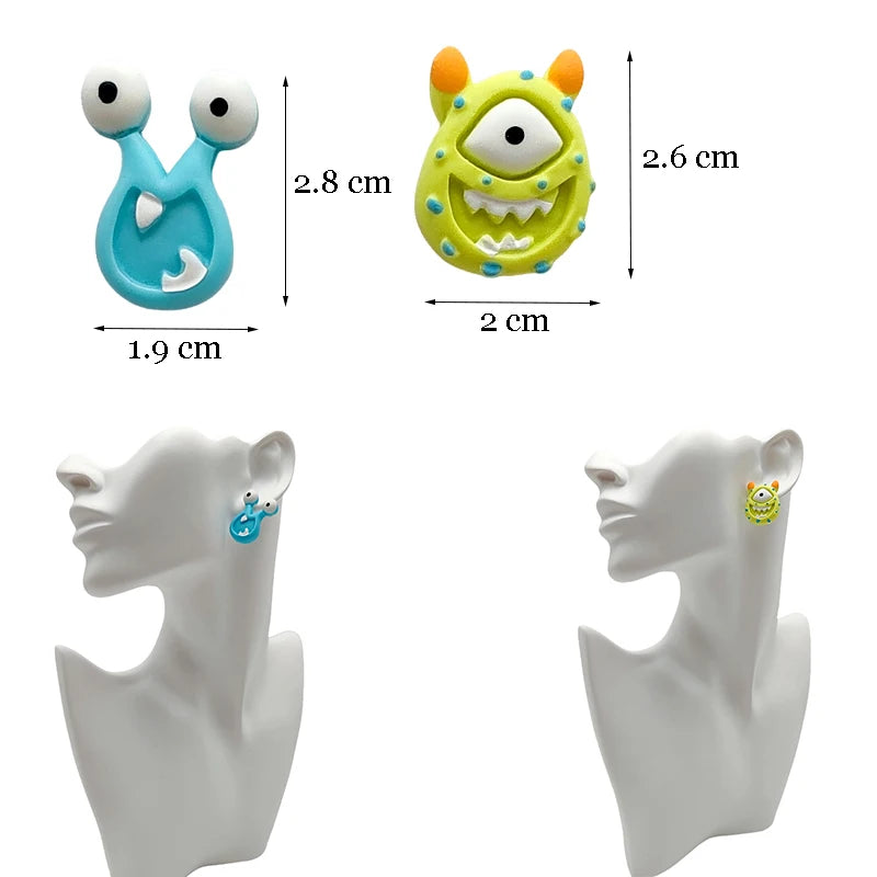 Y2K Colorful Resin Dangle Earrings