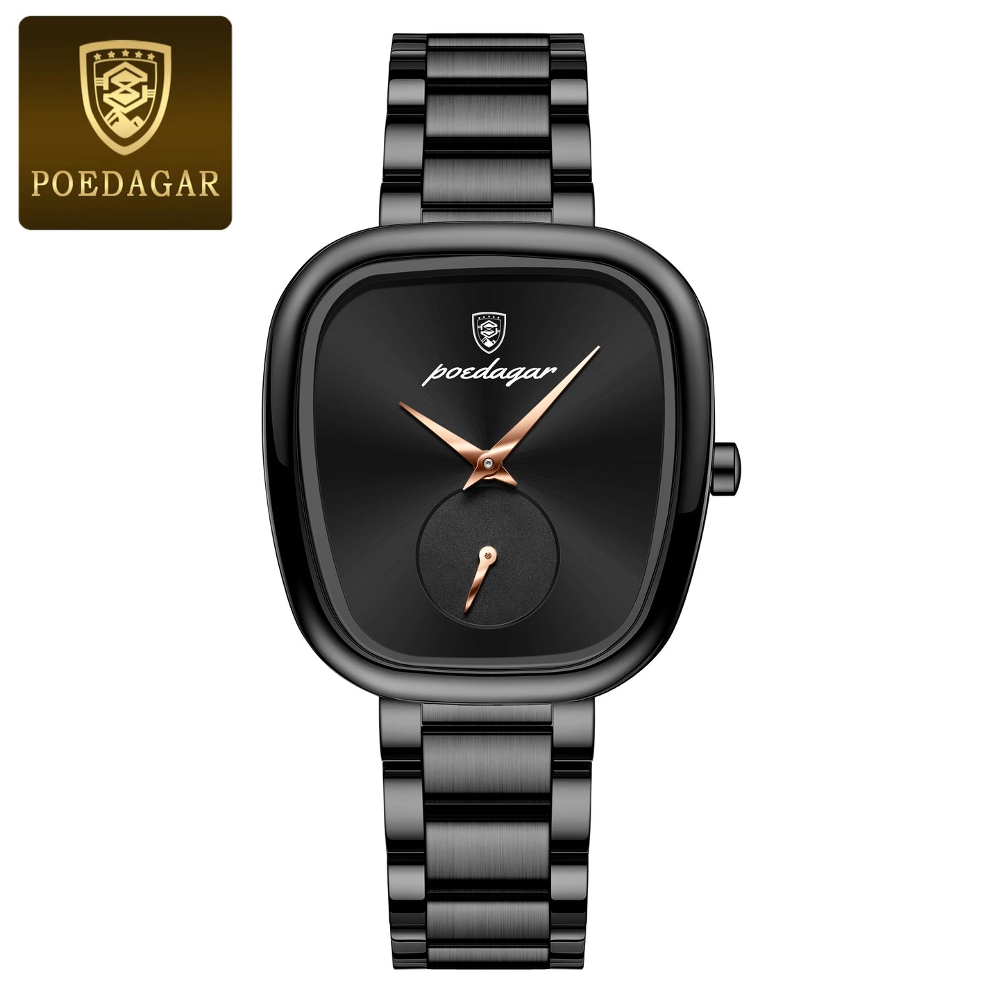 POEDAGAR Waterproof Women's Quartz Watch - Stainless Steel Elegance