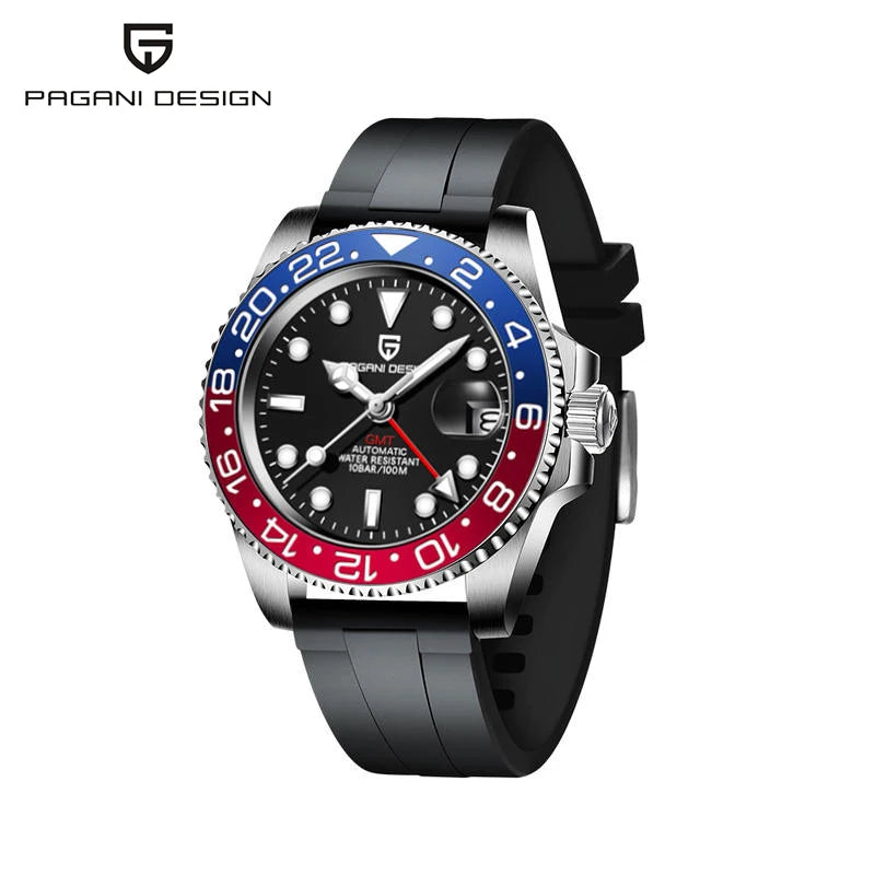 PAGANI DESIGN PD-1662 GMT Automatic Watch - Sapphire Glass 100M