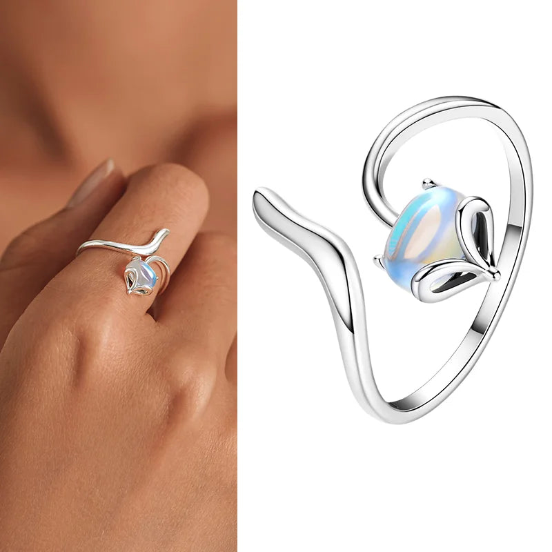 925 Sterling Silver Adjustable Open Ring