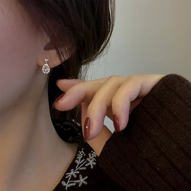 14K Gold-plated Pearl Dew Stud Earrings