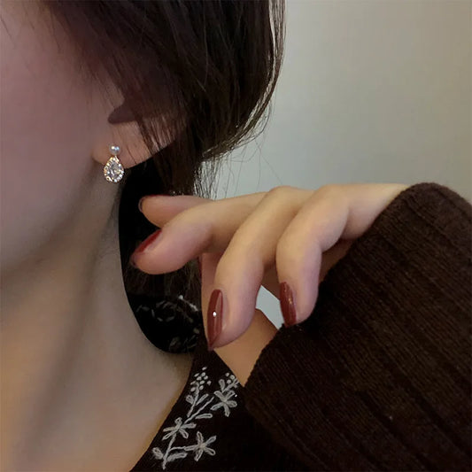 14K Gold-plated Pearl Dew Stud Earrings