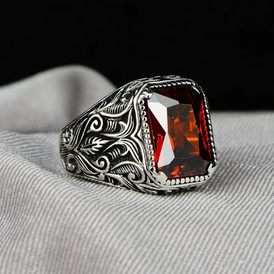 Vintage Turkish Signet Zircon Ring