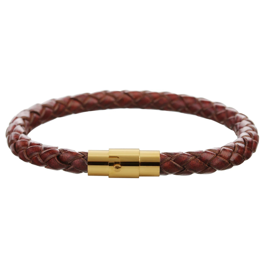 Stainless Steel Genuine Leather Bracelet