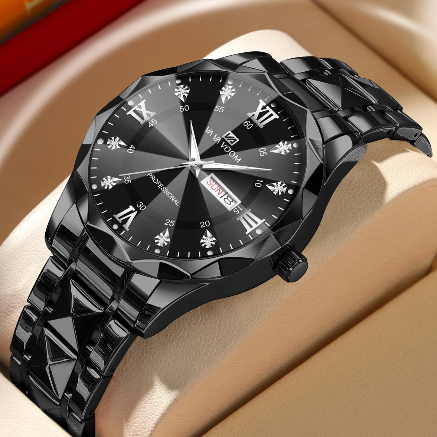 VA VA VOOM 41mm Business Watch - Quartz Week Display