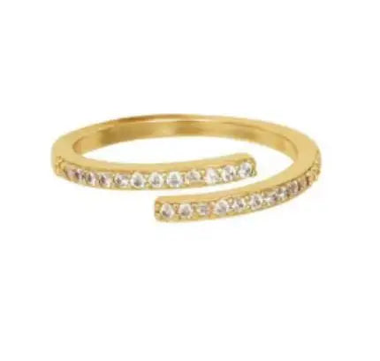 Minimalist Thin Cubic Zirconia Ring