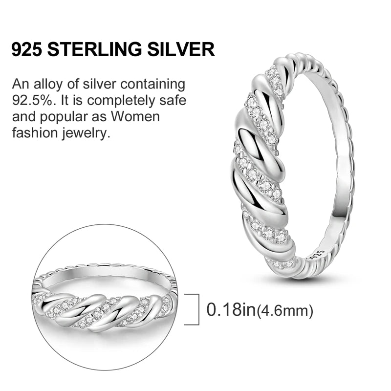 Blue Zircon Star & Moon Ring - 925 Sterling Silver Design