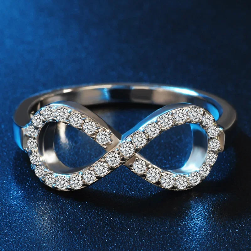 925 Sterling Silver Infinity Claddagh Ring