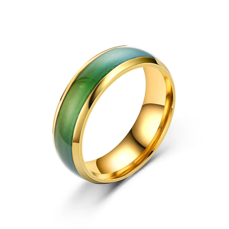 Stainless Steel Temperature Mood Ring