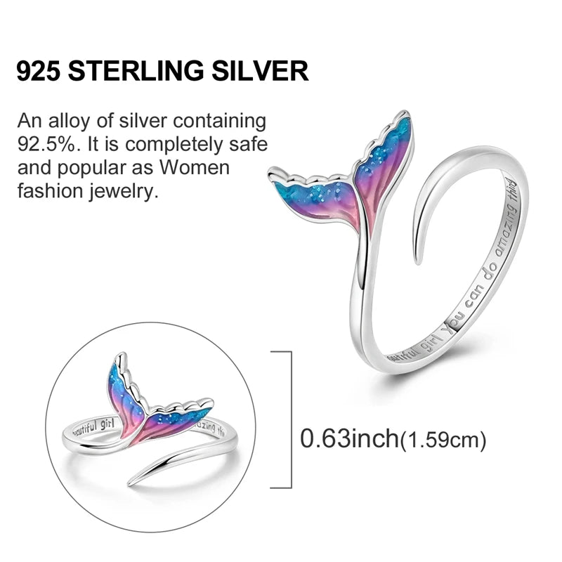Blue Zircon Star & Moon Ring - 925 Sterling Silver Design