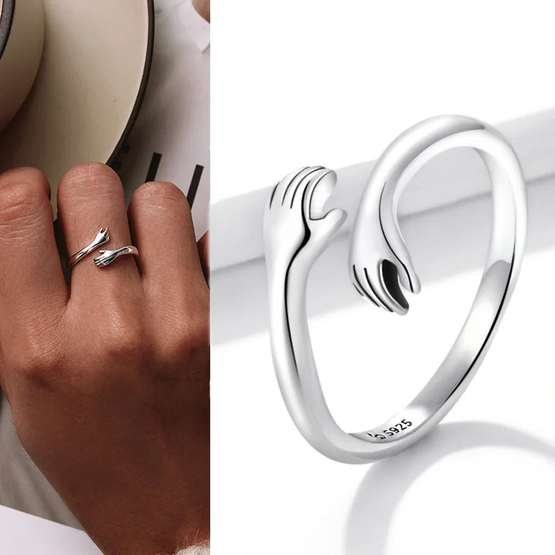 925 Sterling Silver Adjustable Open Ring
