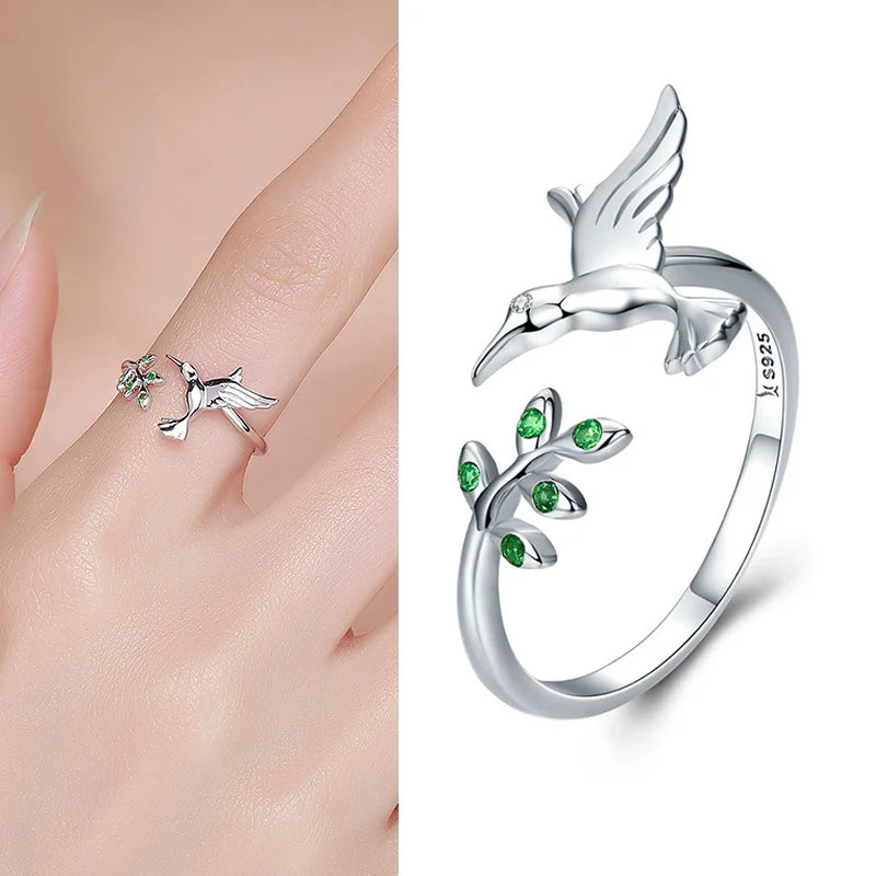 925 Sterling Silver Adjustable Open Ring